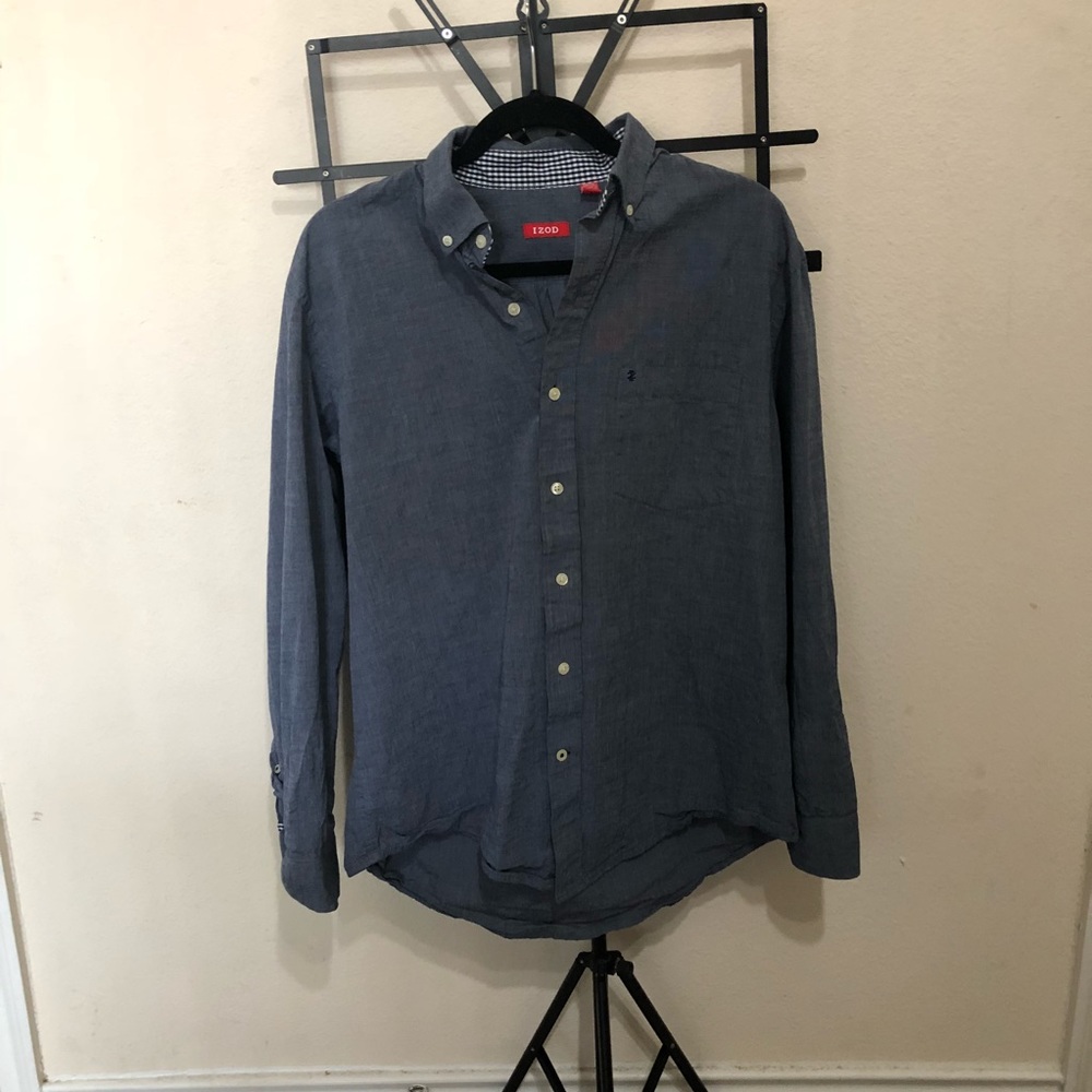 Medium Izod Long Sleeve Button Down |19|